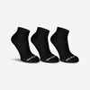 Čarape za sportove s reketom 100 srednje visoke dječje crne 3 para