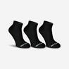 Kids' Mid Sports Socks RS 100 Tri-Pack - Black