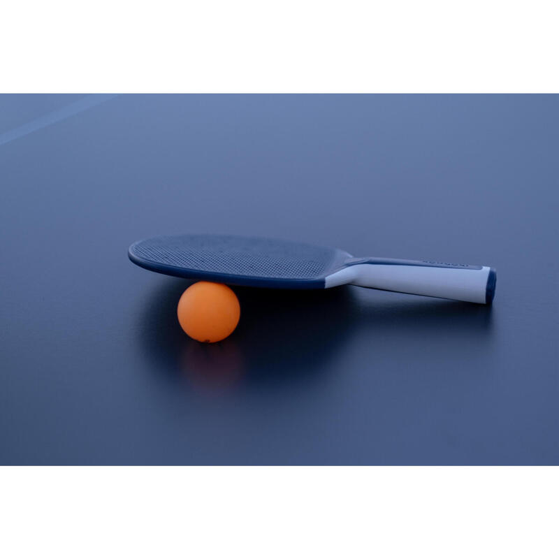 CONJUNTO DE PING PONG 2 RAQUETES RESISTENTES PPR 130 EXTERIOR E 3 BOLAS