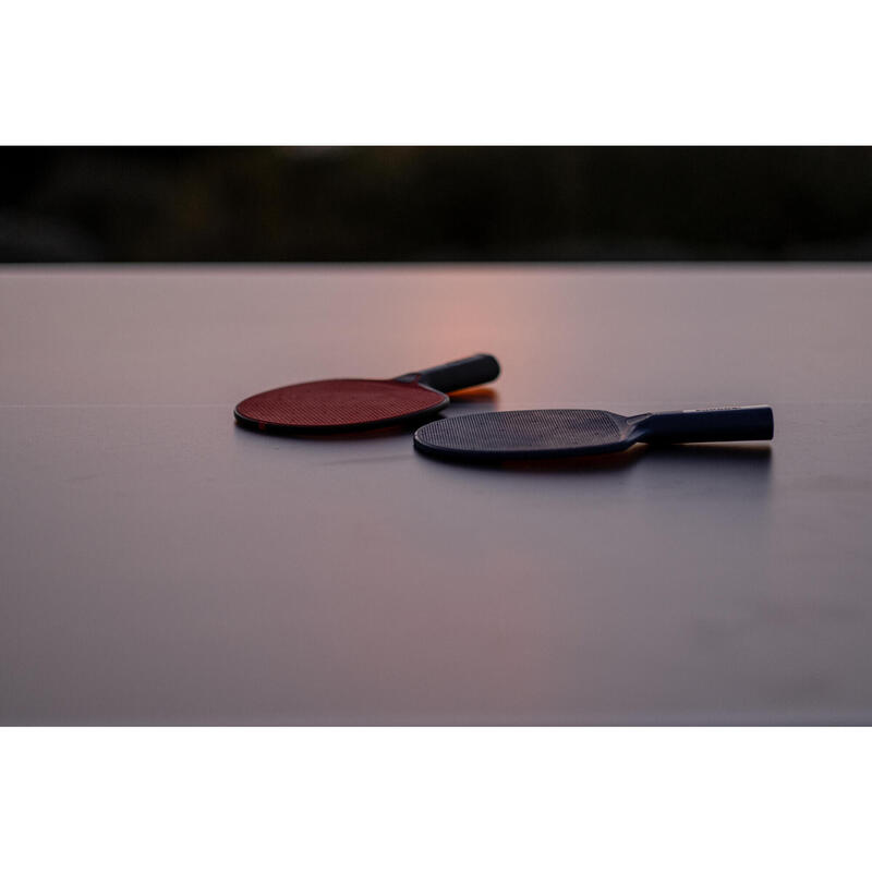 Odolná pálka na stolní tenis PPR100 Outdoor šedá 