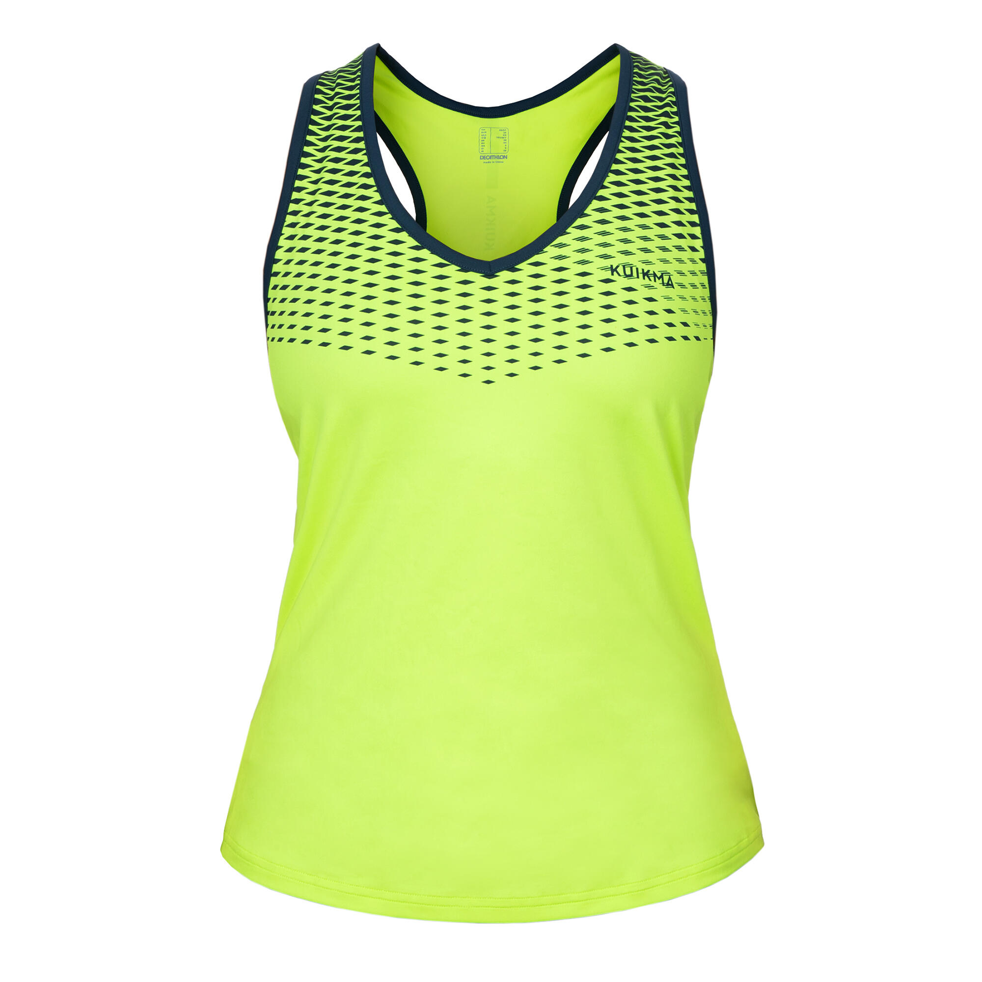 Women's Technical Breathable Padel Tank Top 900 - Yellow 1/5