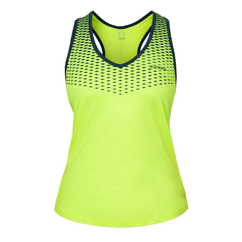 Débardeur de padel technique et respirant Femme-900 Jaune