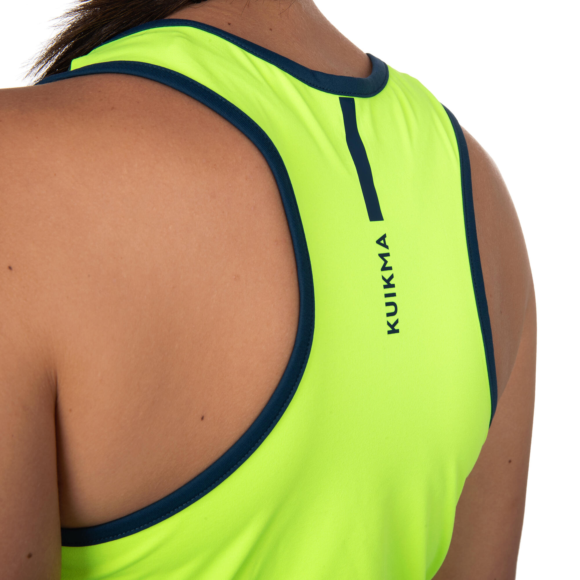 Women's Technical Breathable Padel Tank Top 900 - Yellow 4/5