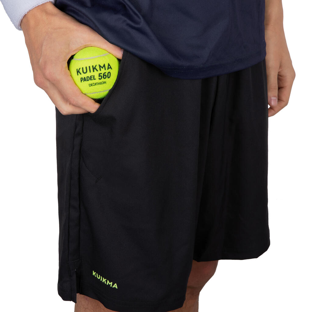 Men's Breathable Padel Shorts 500 - Black