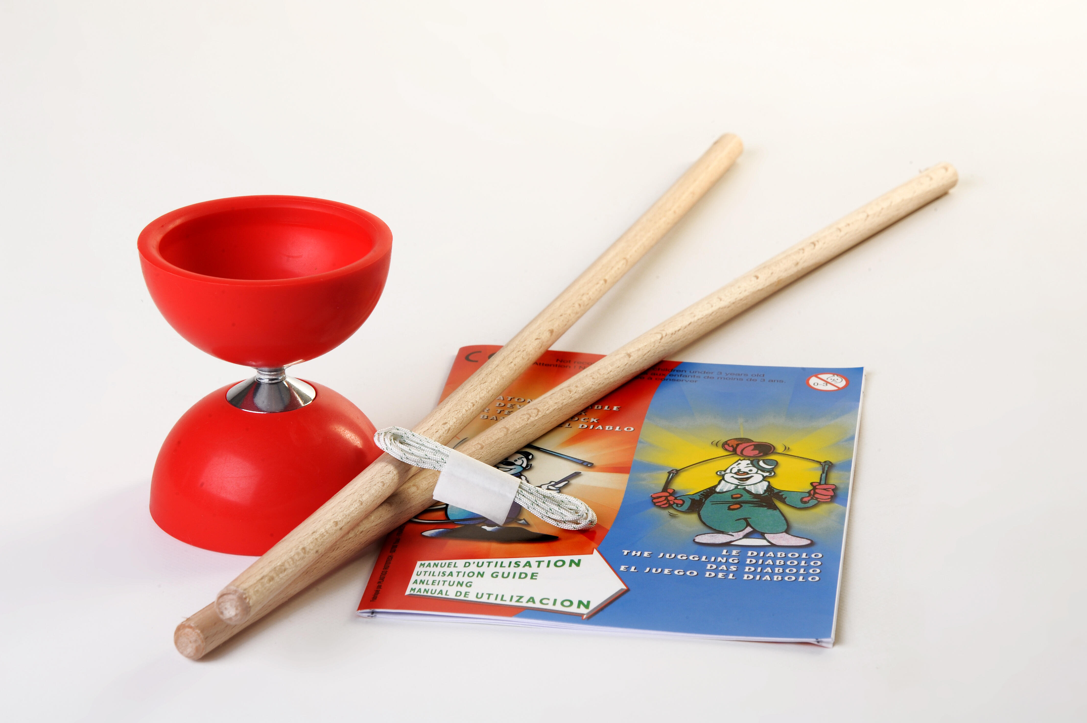 Diabolo Jonglierspiel - Traditionelles Spielzeug Für Kinder Blau