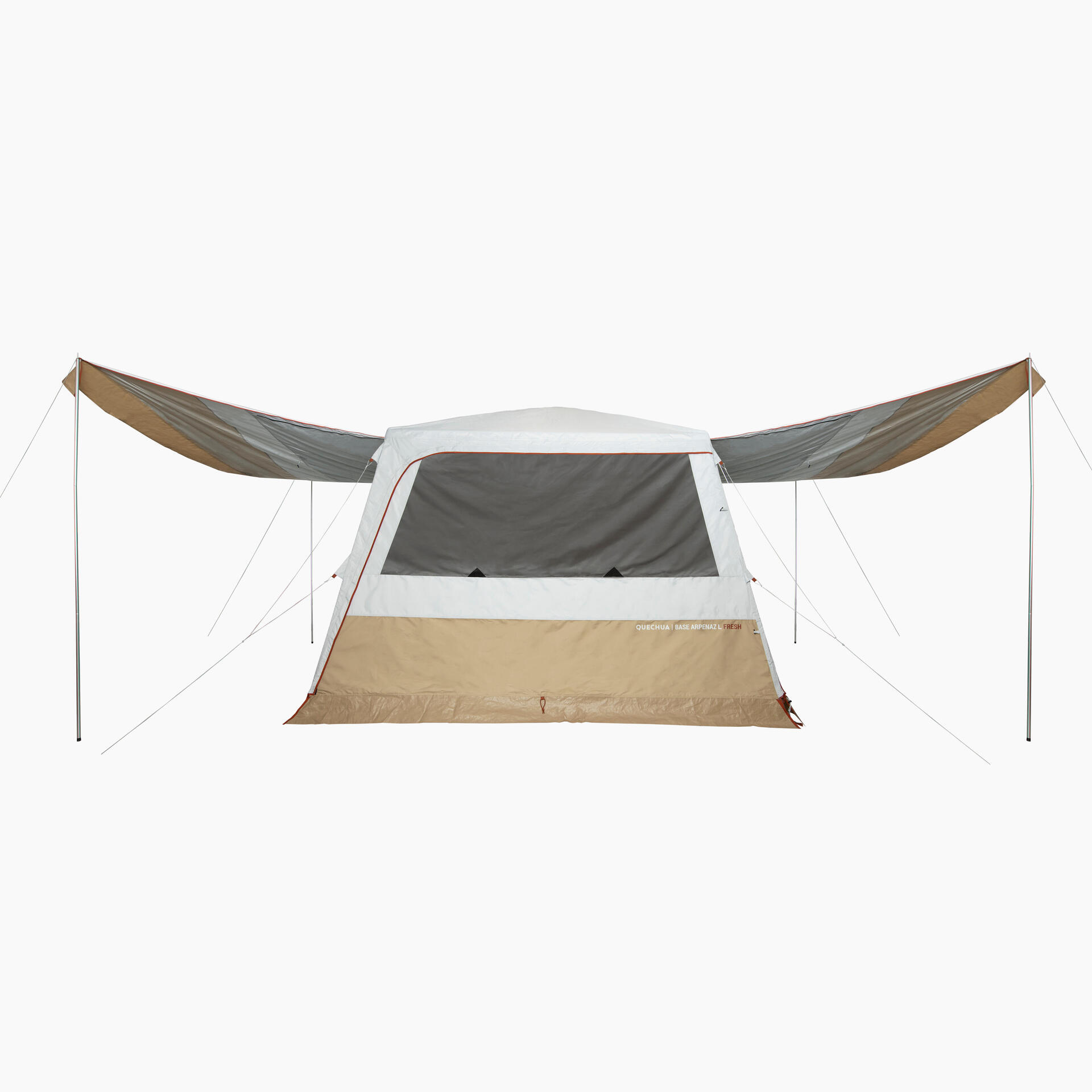 Hoop-supported camping living area Arpenaz Base Fresh 10
