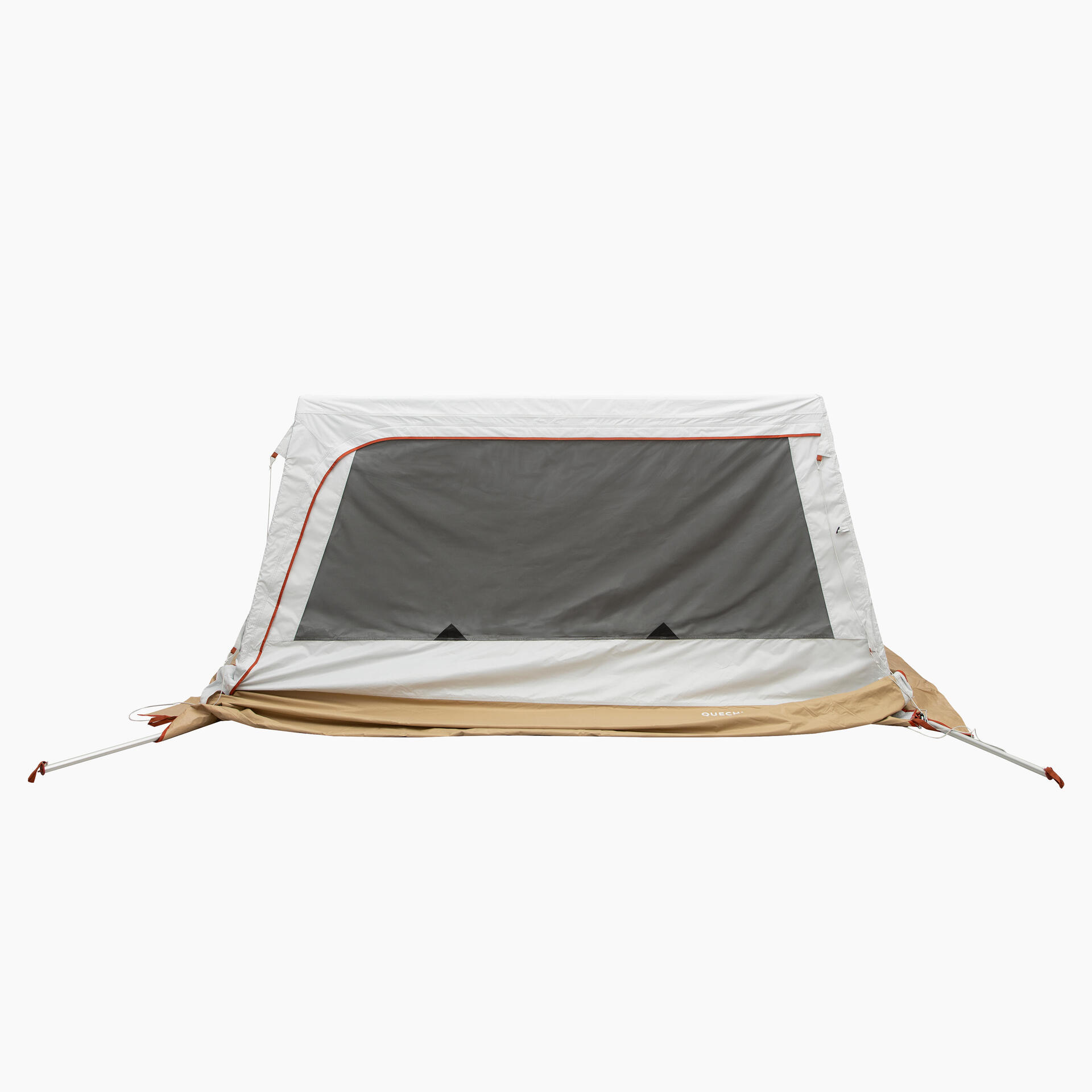 Hoop-supported camping living area arpenaz base fresh 10-person