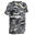 Dětské tričko 100 Woodland maskovací šedé