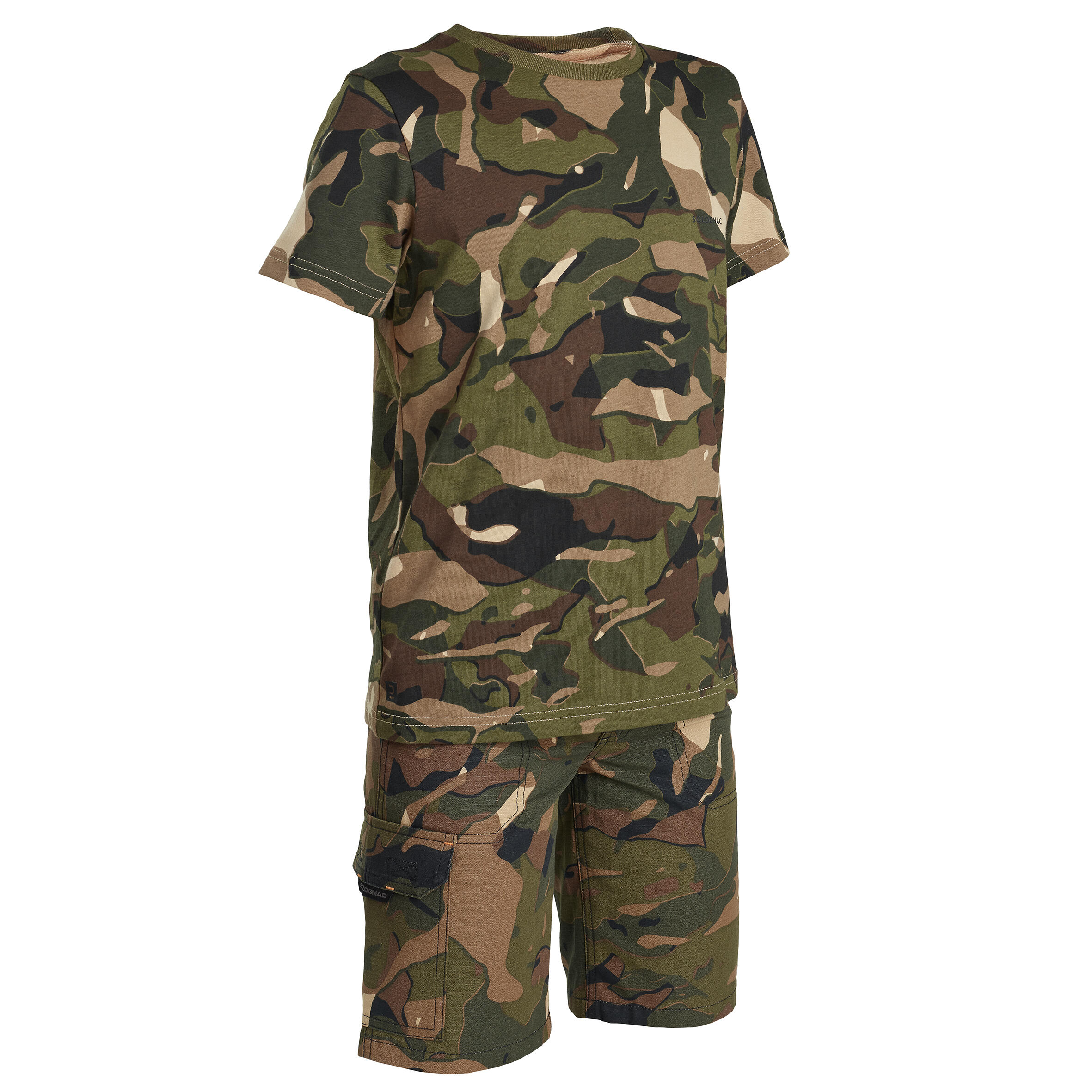 KIDS T SHIRT WOODLAND CAMO 5/6