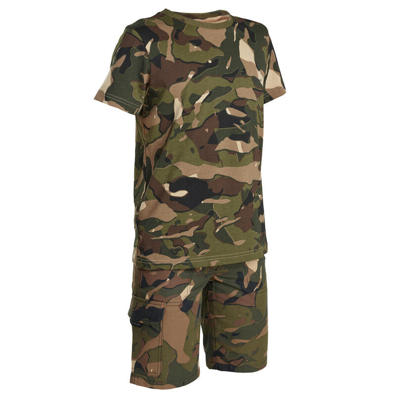 T SHIRT JUNIOR CAMO WOODLAND