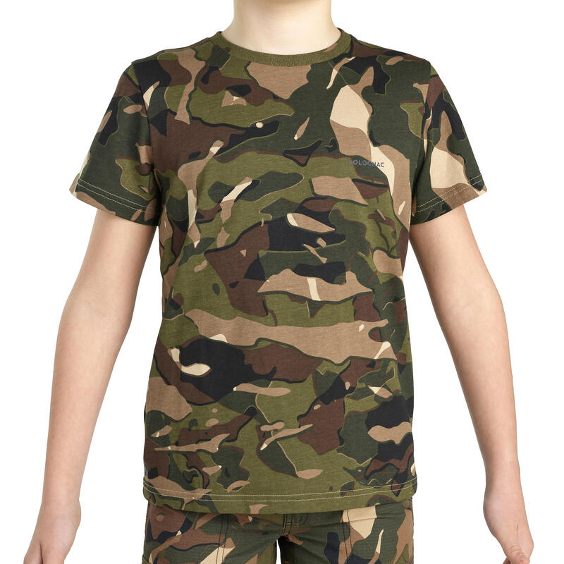 Koszulka dla dzieci camo woodland