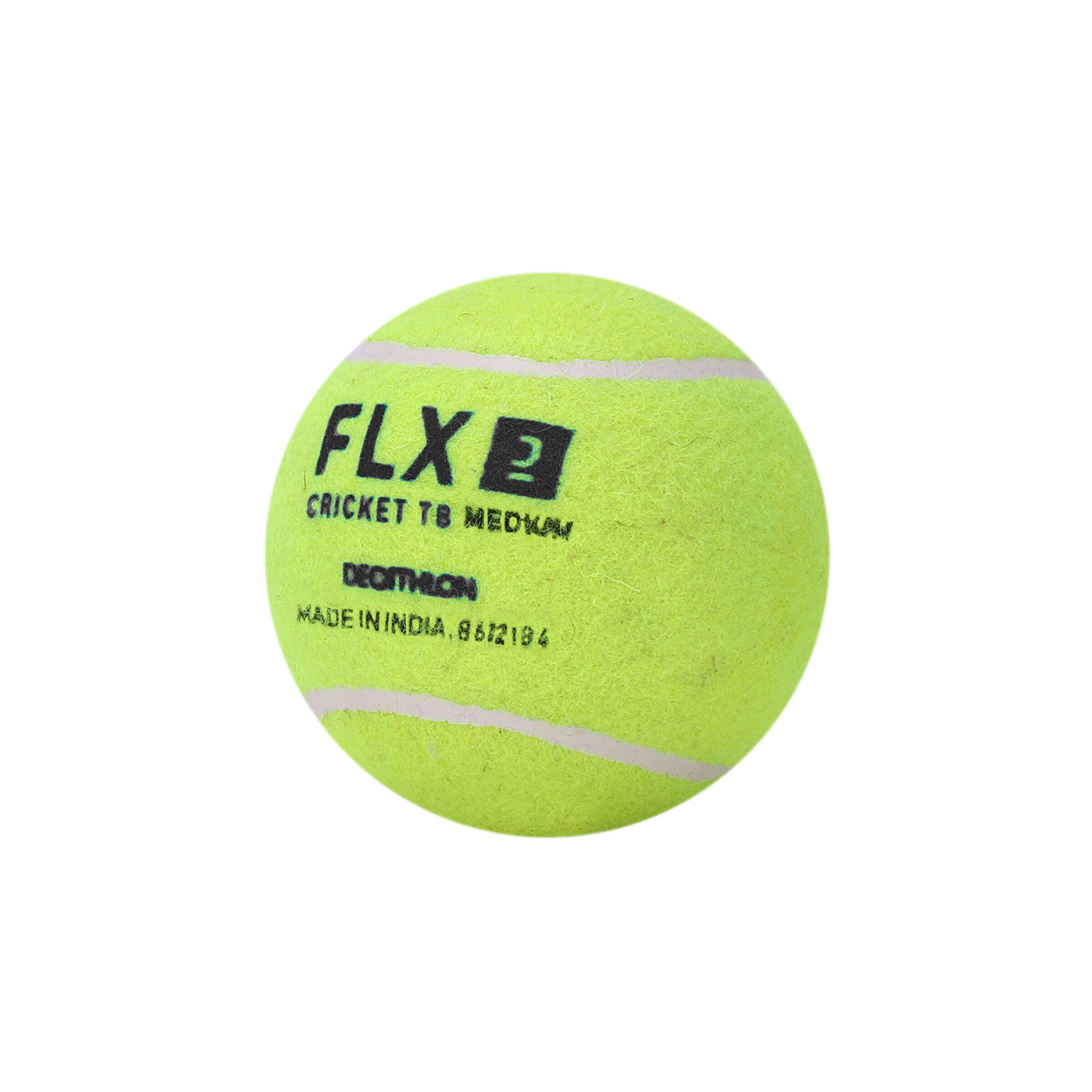 Tennis Cricket Ball Medium Weight 80g Soft & Lightweight Yellow -  3