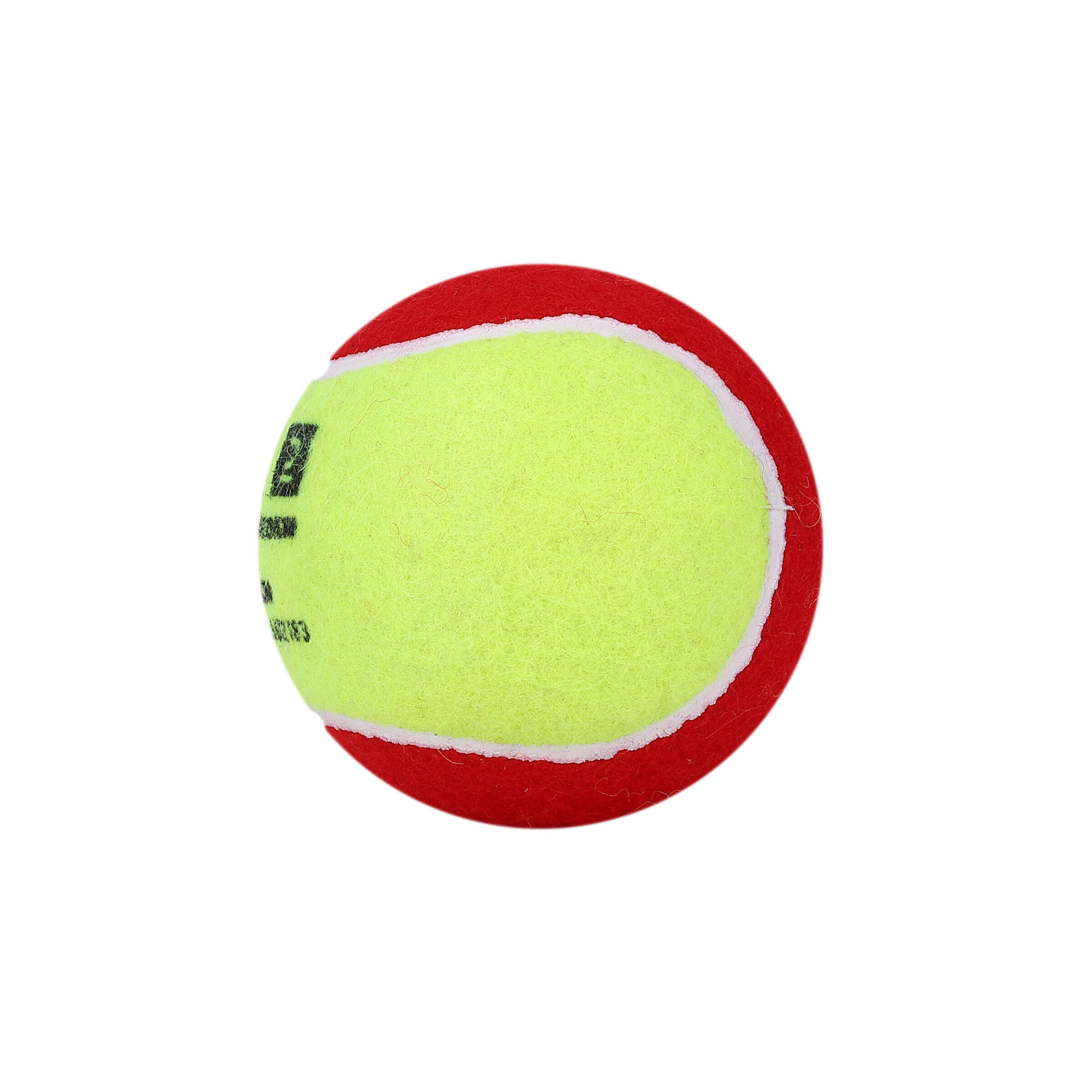 Tennis Cricket Ball Medium Weight 80g Soft & Lightweight Green & Red -  2