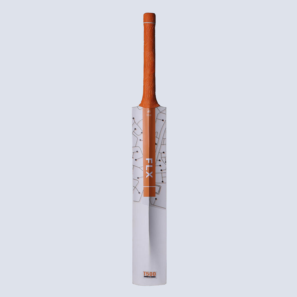 T 500 LITE ADULT TENNIS BALL CRICKET BAT ORANGE
