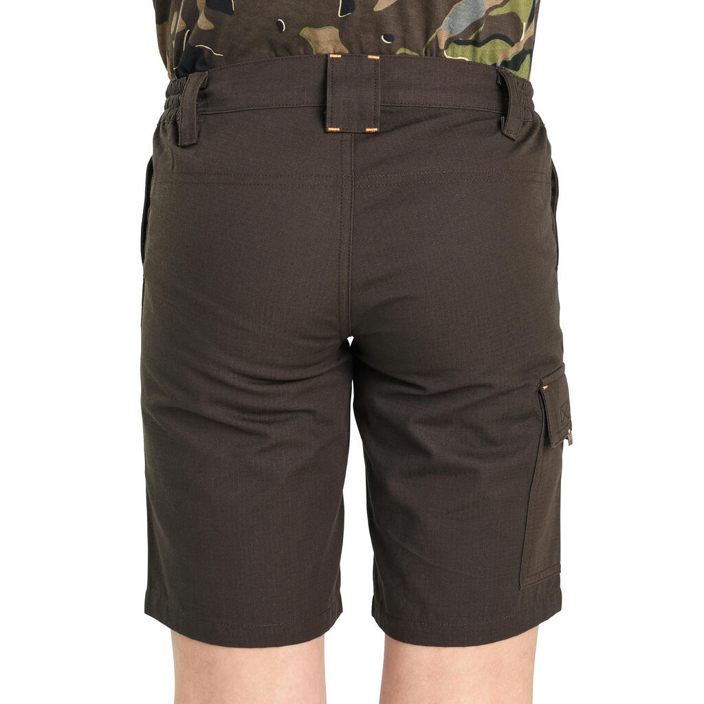 Junior Country Sport Bermuda Shorts 500 Brown