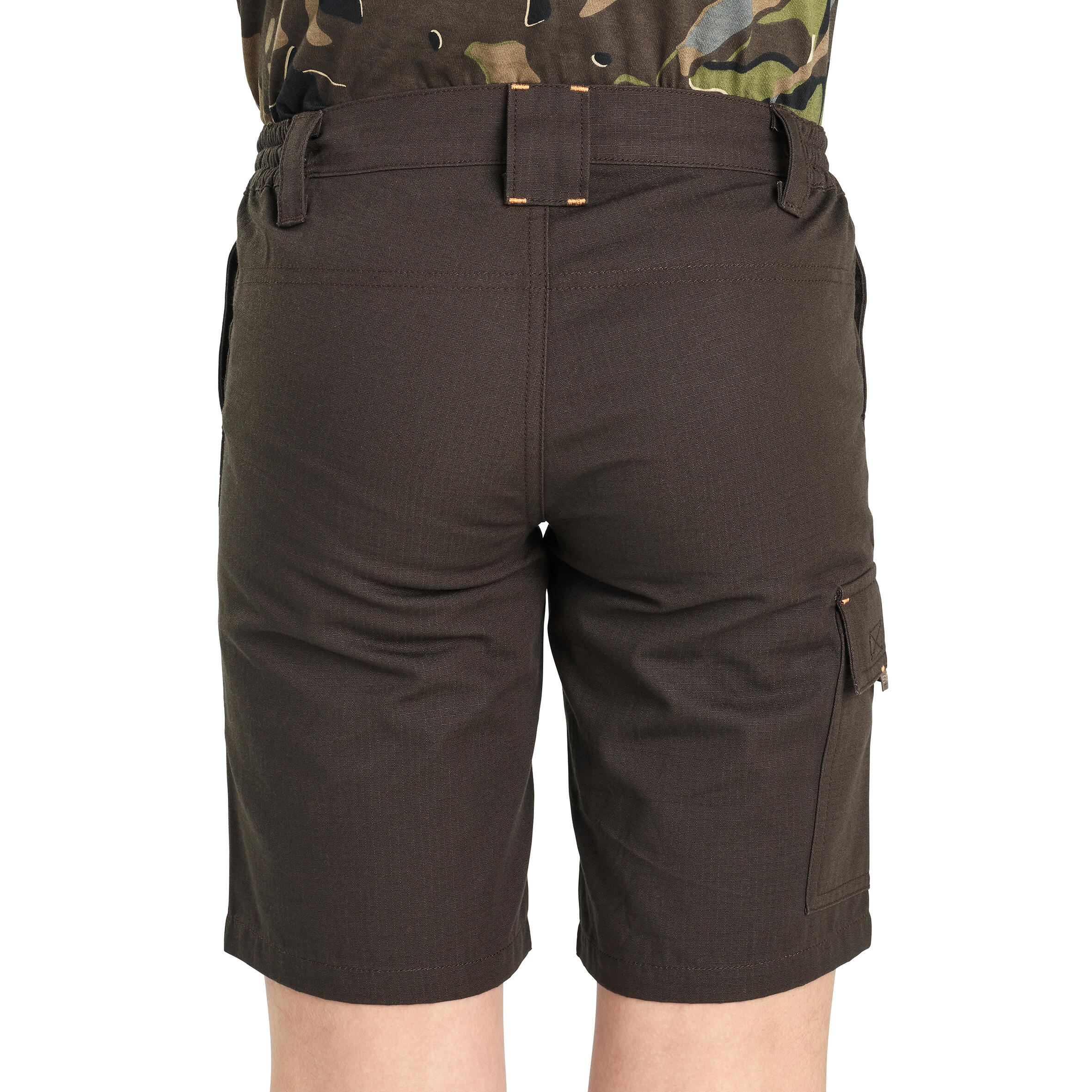 Junior Country Sport Bermuda Shorts 500 Brown 5/9