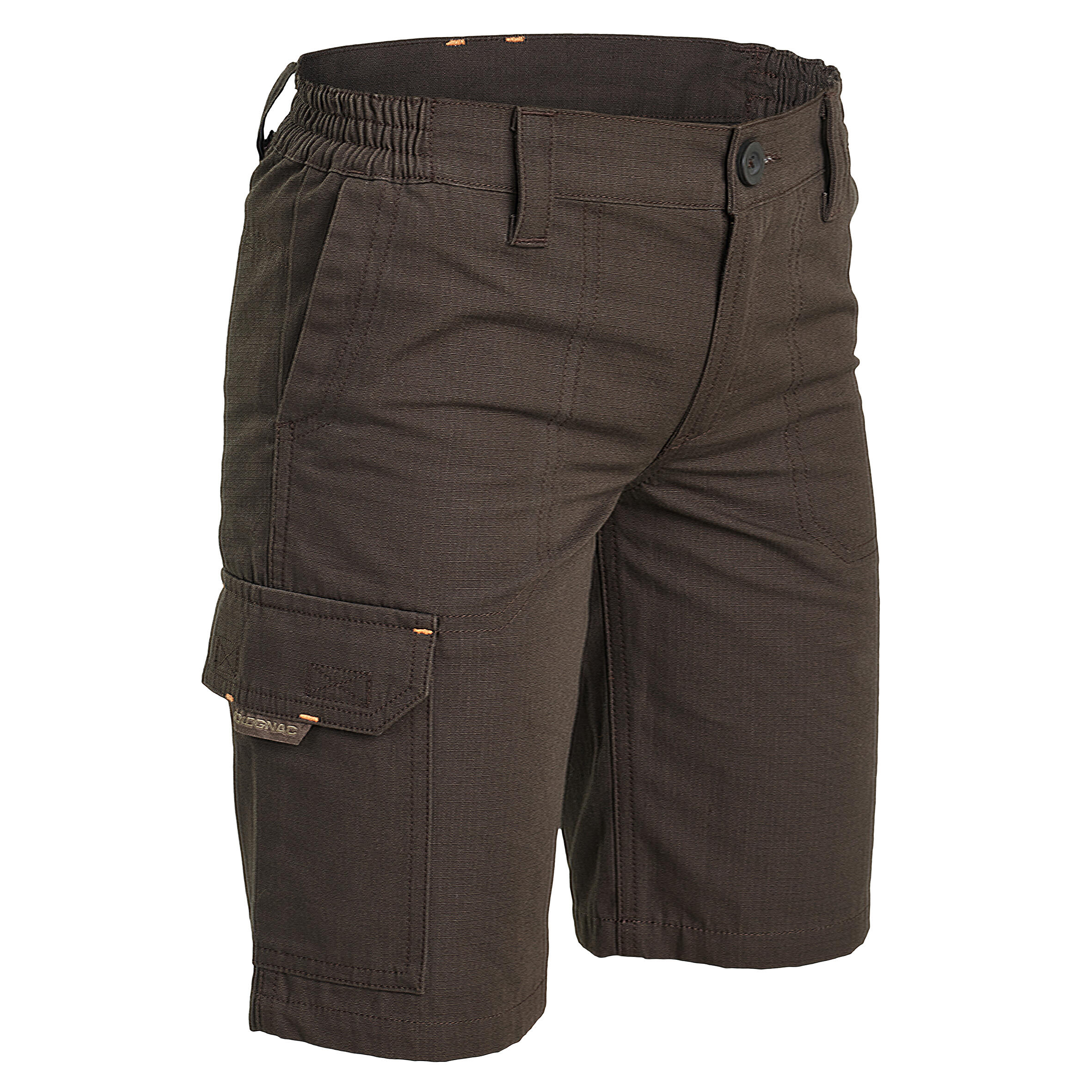 Junior Country Sport Bermuda Shorts 500 Brown 1/9