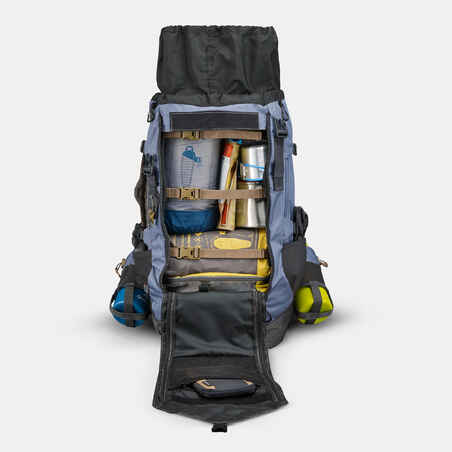 Women's Mountain Trekking Backpack Trek 900 50L+10L - Blue