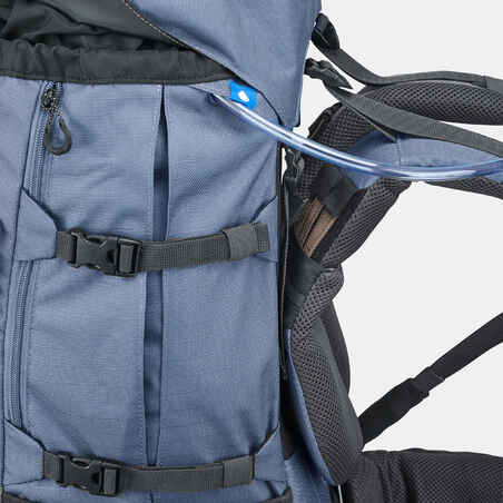 Women's Mountain Trekking Backpack Trek 900 50L+10L - Blue