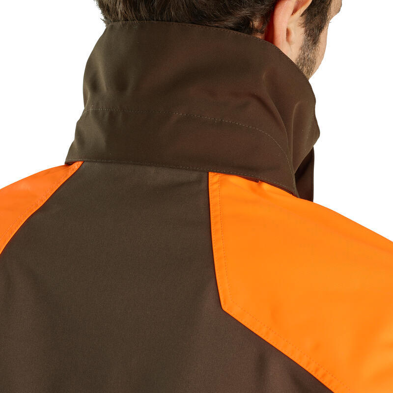 Chaqueta Caza Solognac 900 Hombre Marrón Impermeable Reforzada Decathlon