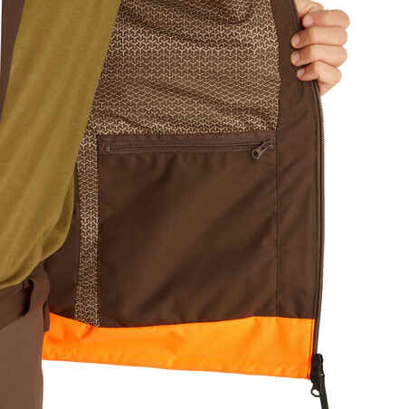 Country Sport Waterproof Reinforced Jacket 900 - Neon Brown - Woodcock