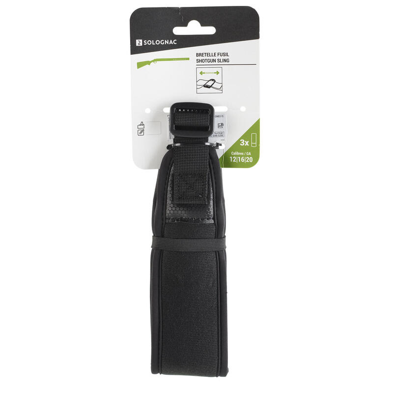 Correa Escopeta Caza Solognac SG100 Negro Ajustable