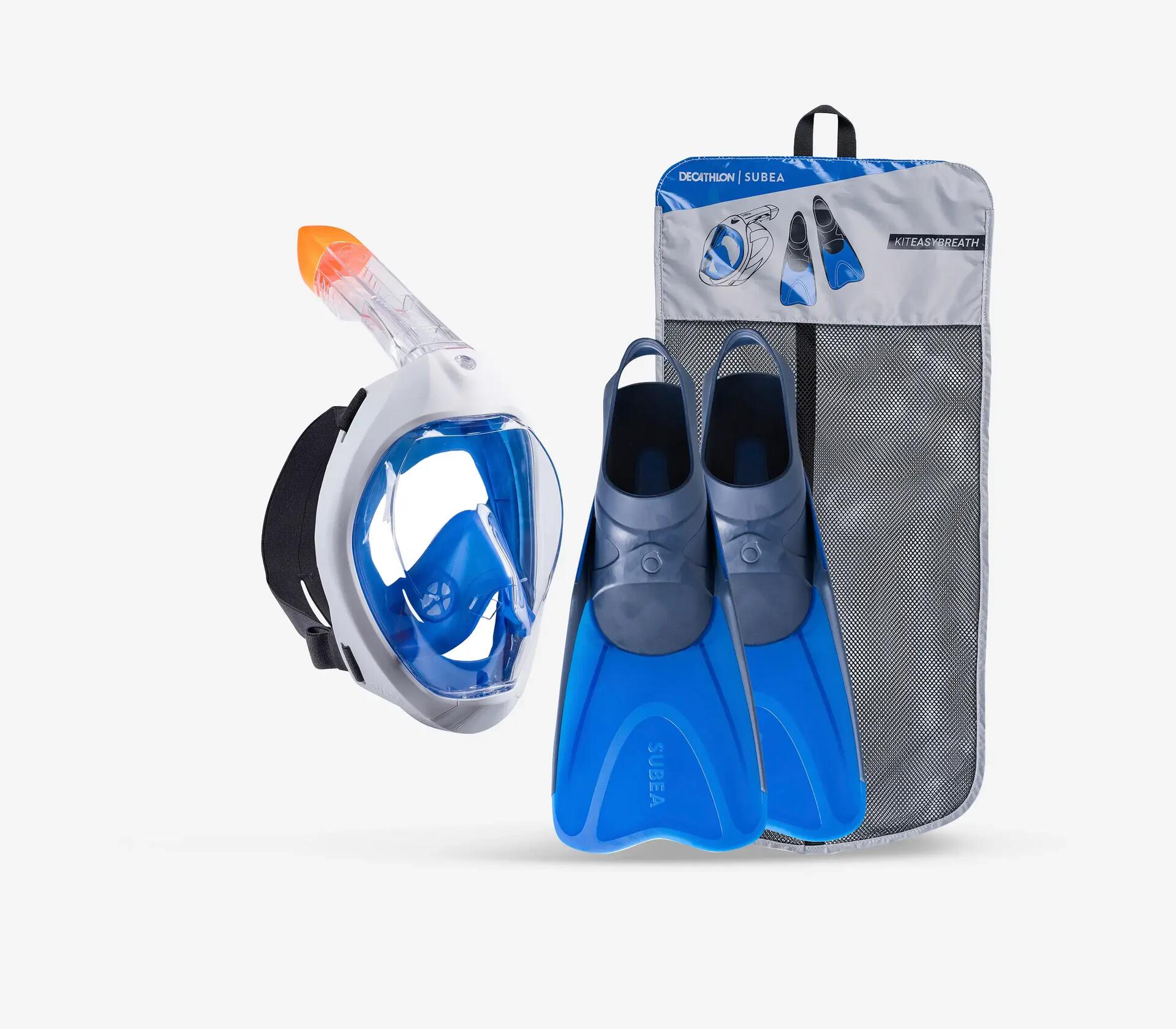 O conjunto Easybreath com barbatanas