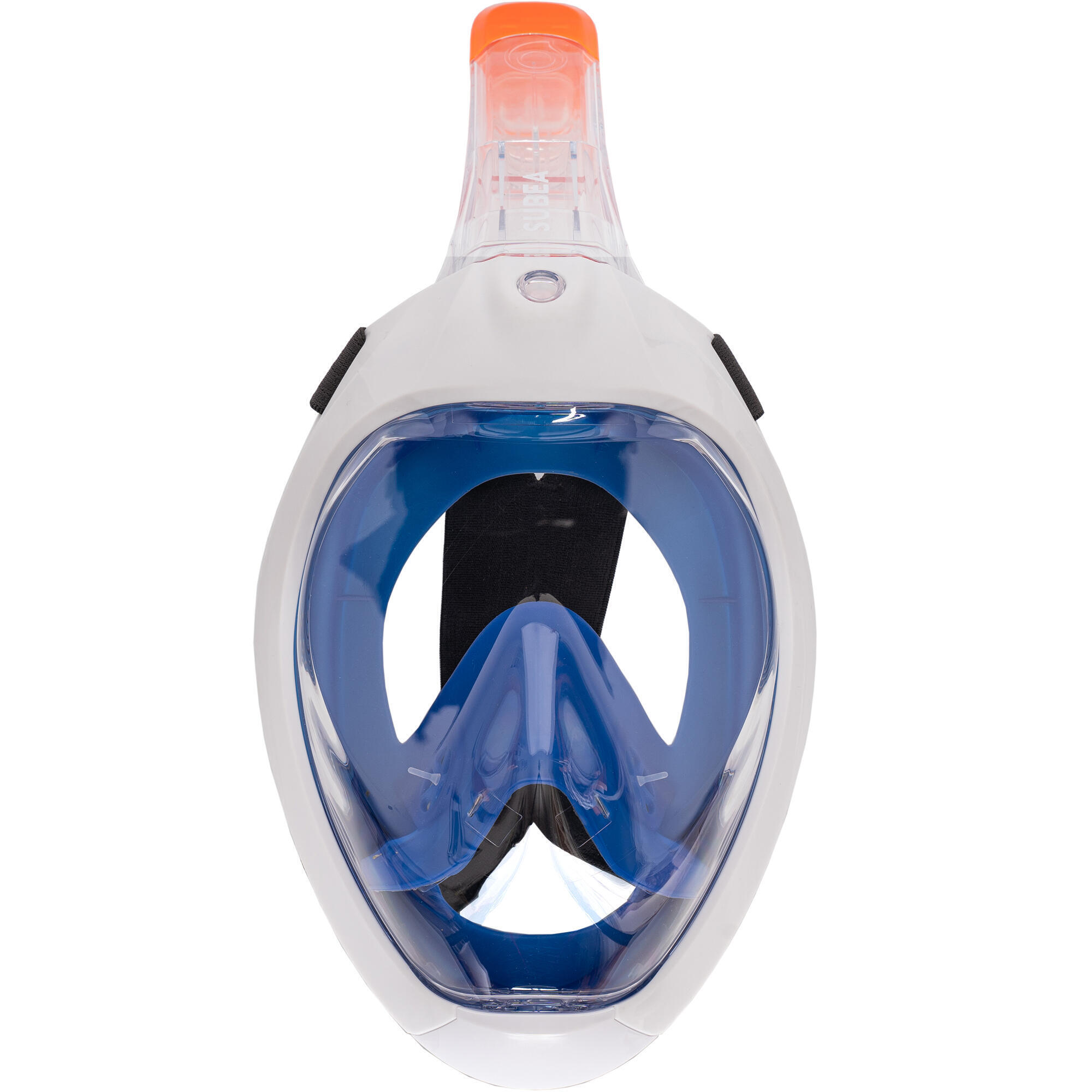 Kit snorkeling con pinne e maschera Easybreath 500 per adulti - blu