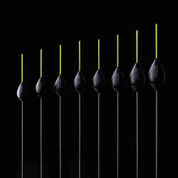 Set of 8 Floats for Pole Fishing in Rivers PF-F900 R - Yellow Antenna