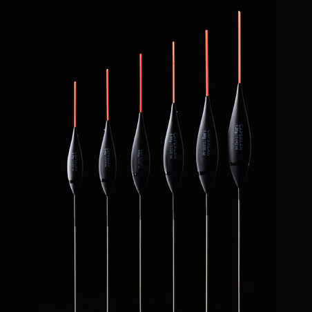 SET OF SIX FLOATS WITH ORANGE ANTENNAS FOR STILL FISHING IN LAKES PF-F900 L