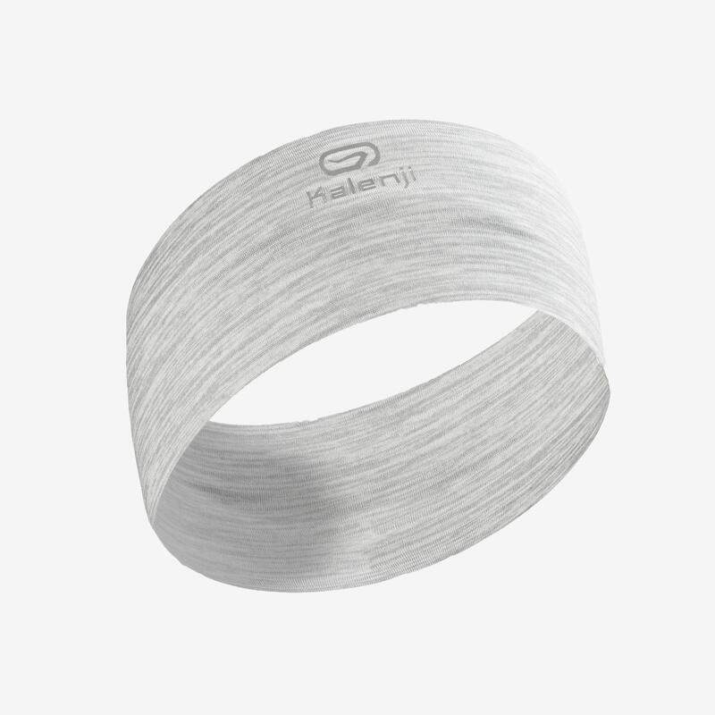 Braga de cuello running / Cinta multifunción Hombre Mujer -KIPRUN gris jaspeado