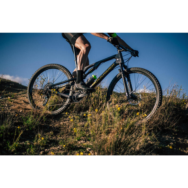 Bicicletă MTB cross country XC 500 S Cadru carbon și aluminiu Gri