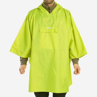 Rain Poncho Unisex Outdoor Lightweight Waterproof - Lime