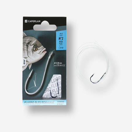 Krok havsfiske spade-end monterade SN HOOK fluorosea bluereversed