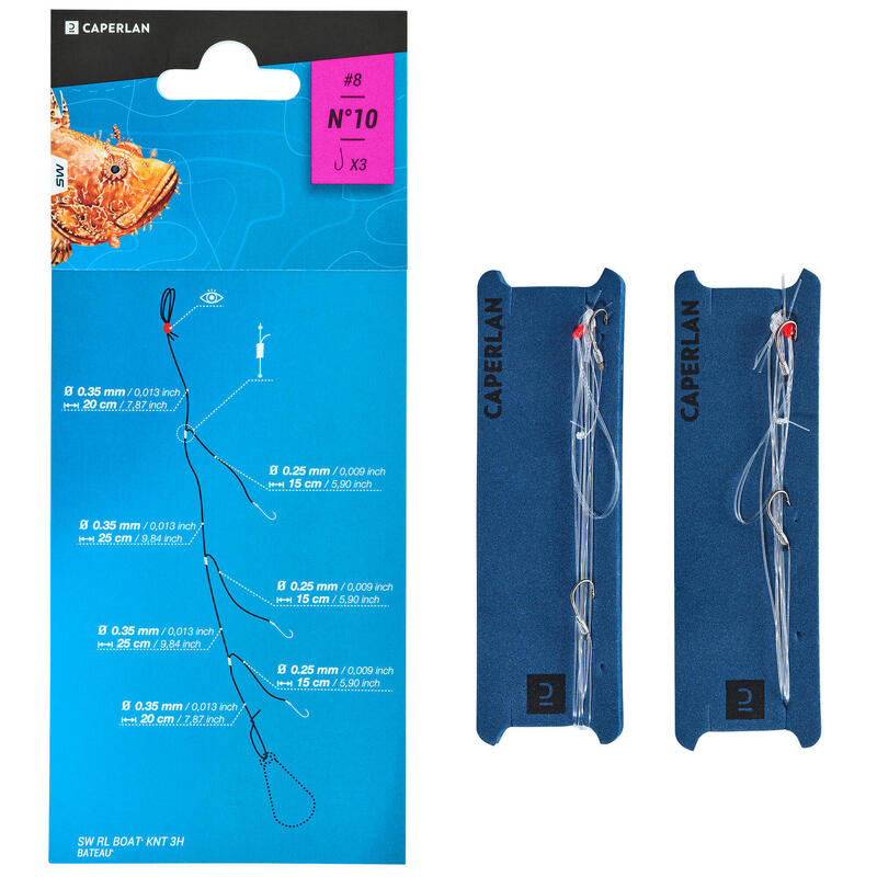 Linhas Montadas Pesca no Mar RL LEDGERING-1 3xH8 x2