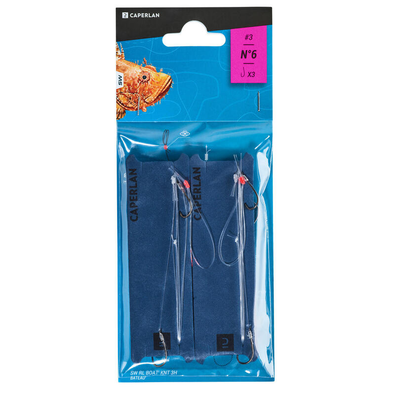 Líneas montadas RL LEDGERING-1 3xA6 x2 pesca en el mar