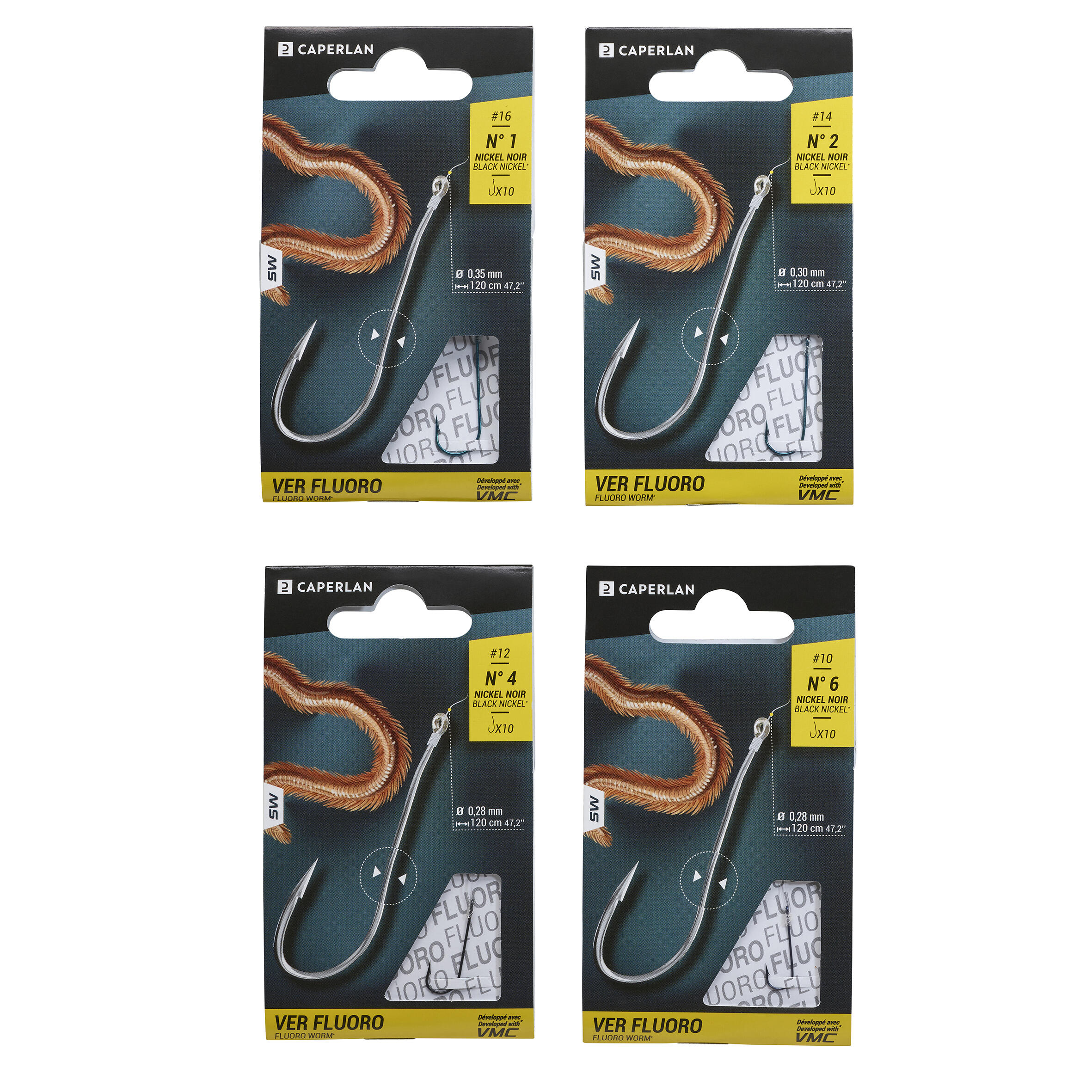 50 Ami Da Pesca Matzuo MR724010 &ndash; 4/0 Neri Con Anelli Saldati, Pesce Grosso