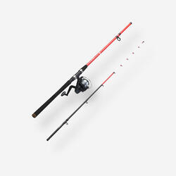 Set met oversteekhengel voor bootvissen op zee Seaboat Light 100 210/2