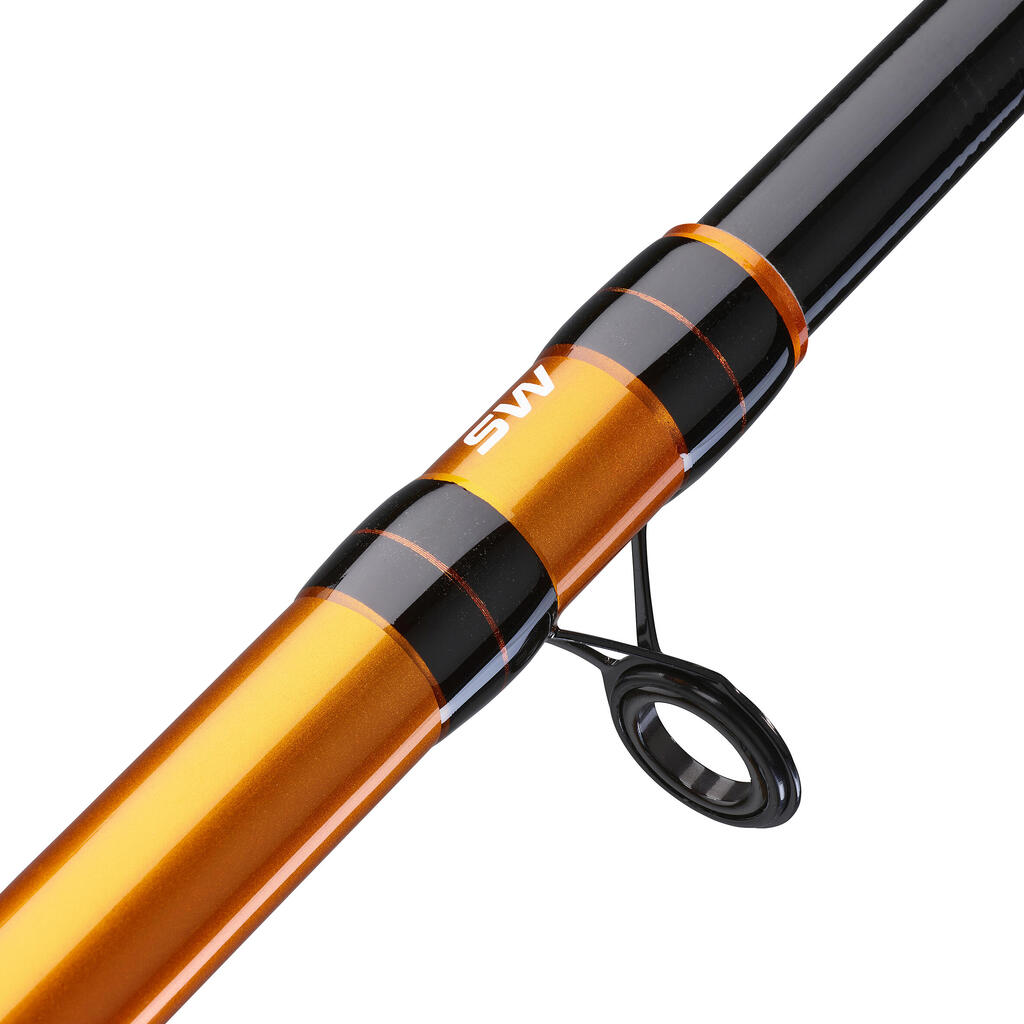 חכת קומבו טלסקופית דגם SEACOAST LIGHT 100 300 להתאמה בלחיצה עבור דיג בים 