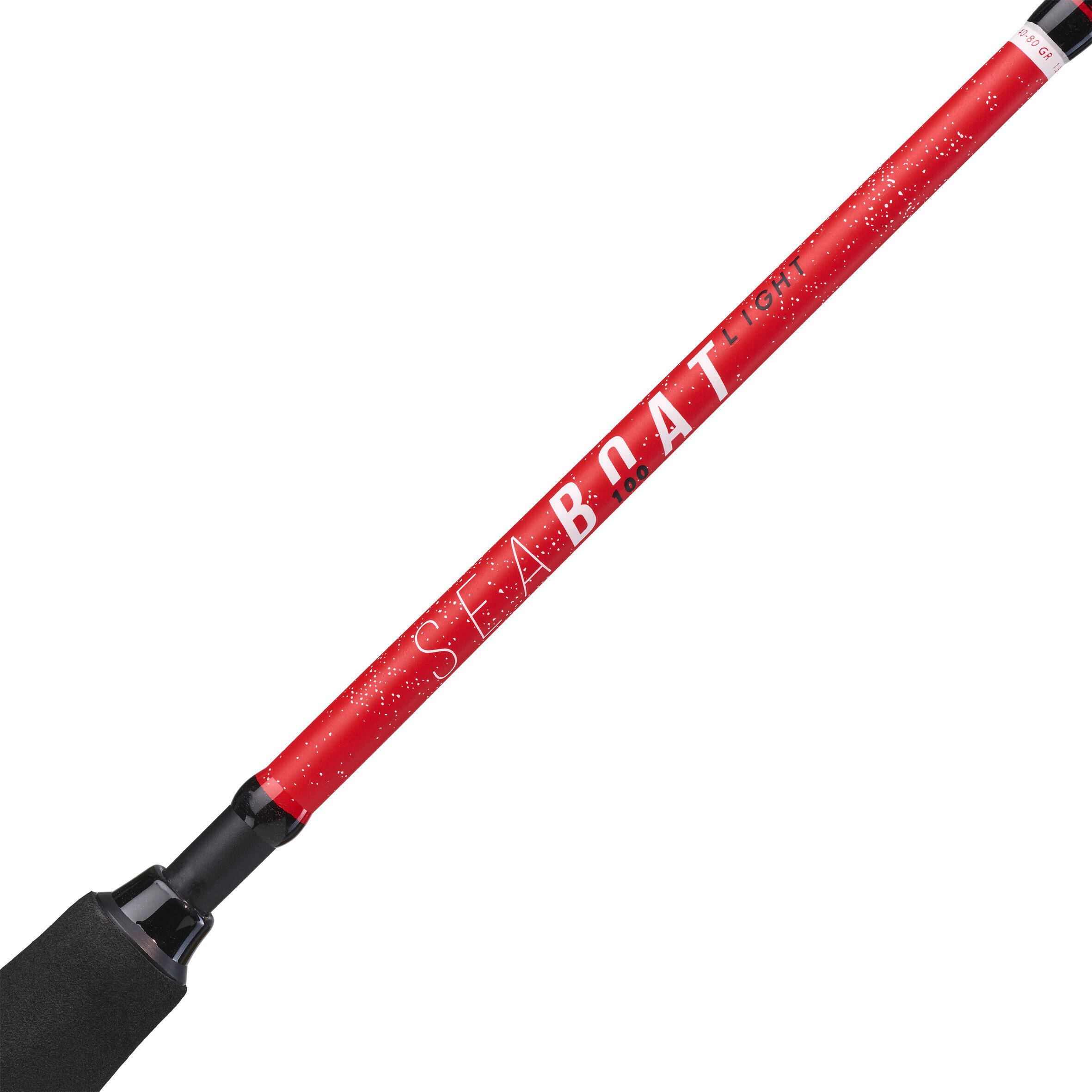 Fishing Rod 4ft Seaboat Light 100 - Red/Black - Upto 3.6 Kgs -  5