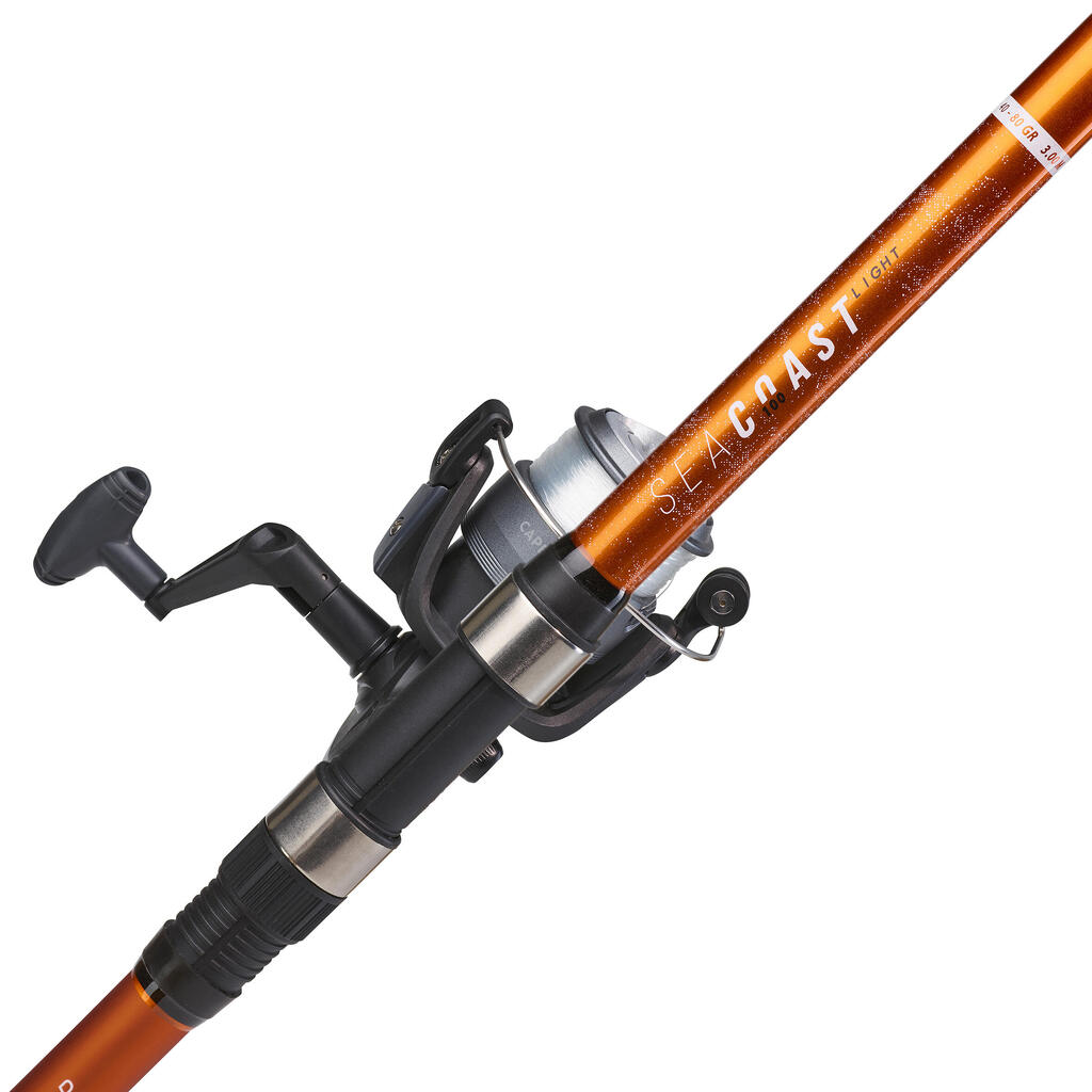 SEA FISHING TELESCOPIC PRESS-FIT COMBO SEACOAST LIGHT 100 300 