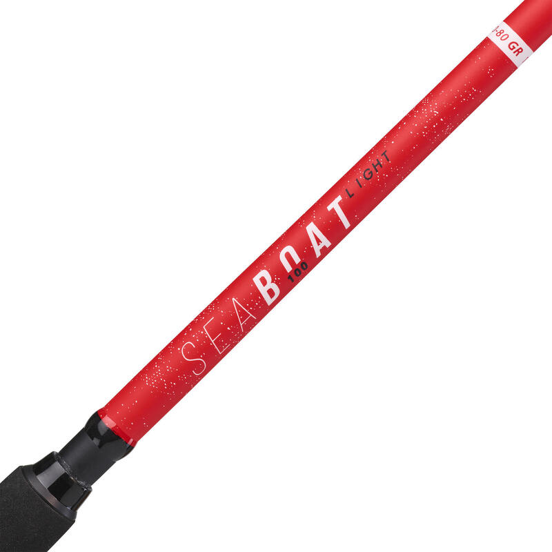 Lansetă cu mâner Pescuit marin din barcă SEABOAT LIGHT 100 180/2 