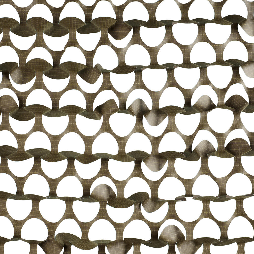 Izturīgs medību tīkls, 4 m x 2,1 m, zaļa un brūna kamuflāžas (izmēri lietojot)