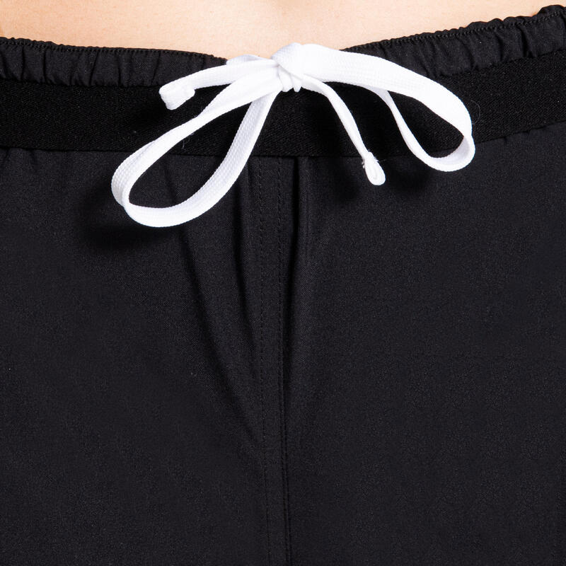 Pantalón corto de Rugby Mujer Offload R500 negro
