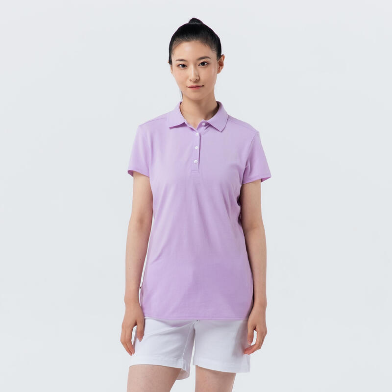 女款高爾夫 Polo 衫－淡紫色