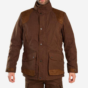 Chaqueta Caza Percussion Sologne Adulto Cálida Impermeable