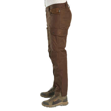 SOLOGNE HUNTING DURABLE WATERPROOF TROUSERS PERCUSSION