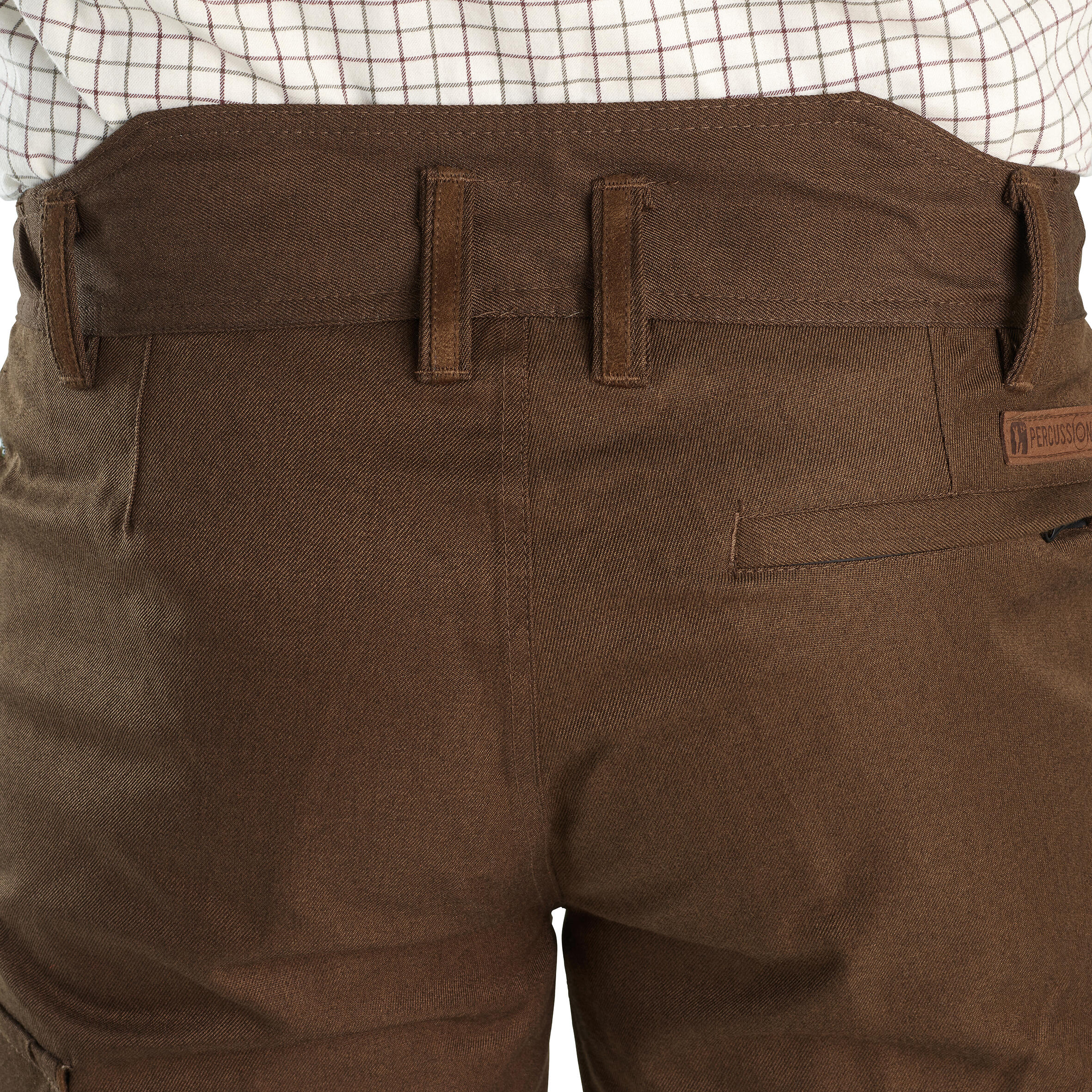 Pantalón Caza Verney Carro Sologne Hombre Impermeable Marron Multibolsillos 9/15