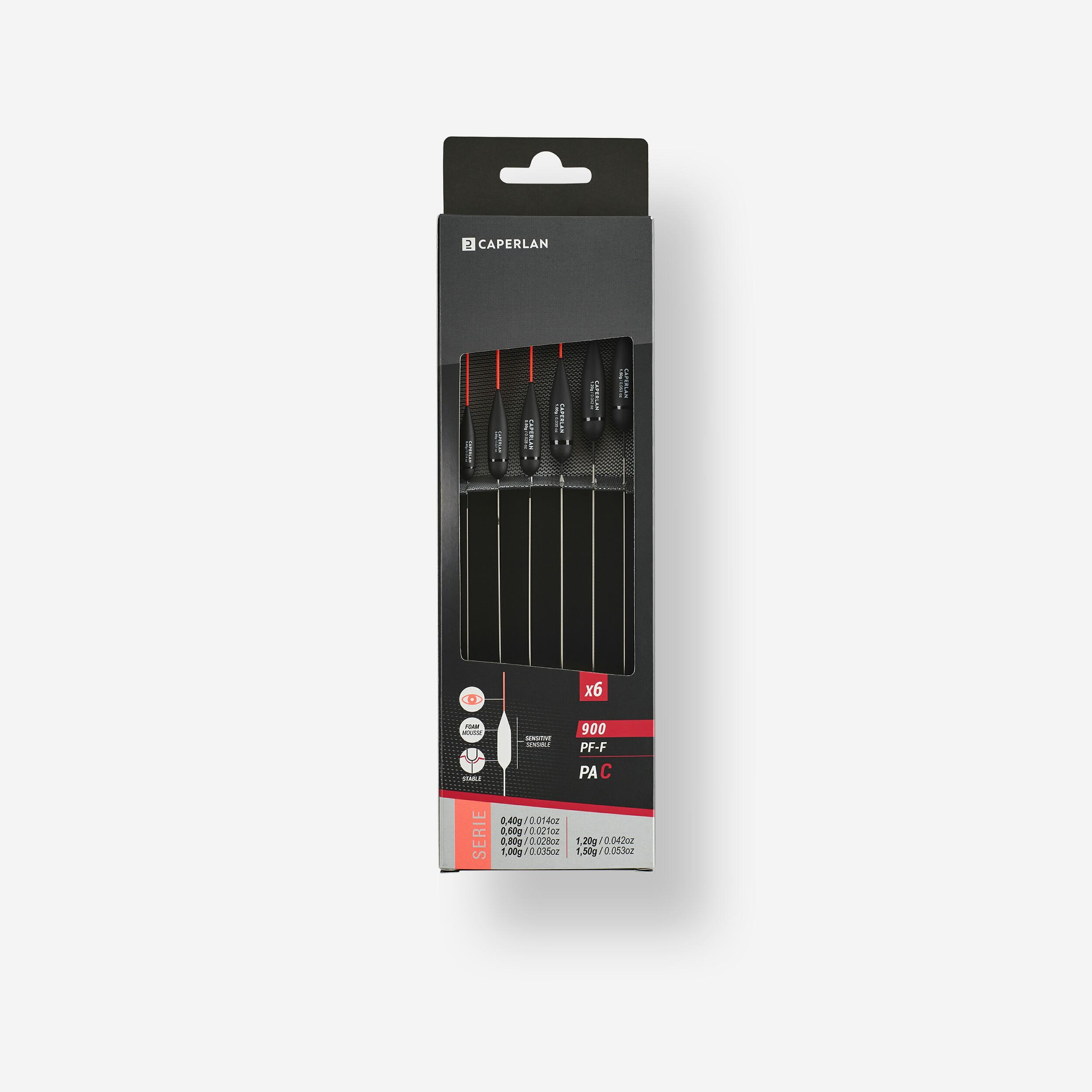 Conjunto de 6 boias de antena laranja para pesca direta em canal de g pf-f900 c