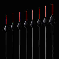 SET OF 8 FLOATS WITH ORANGE ANTENNAS FOR STILL FISHING IN RIVERS PF-F900 R